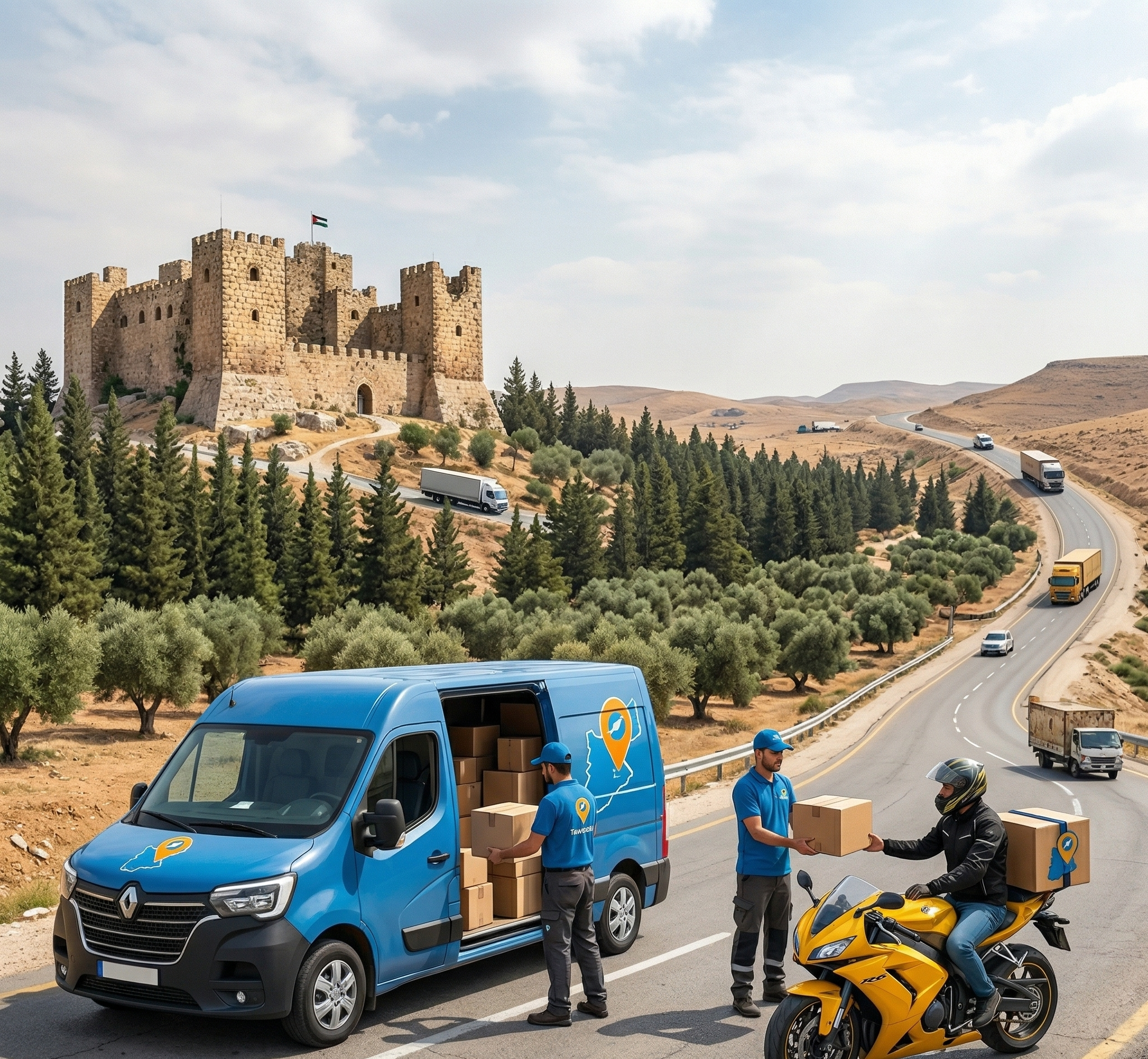 جروب توصيلة - خدمات النقل في عجلون